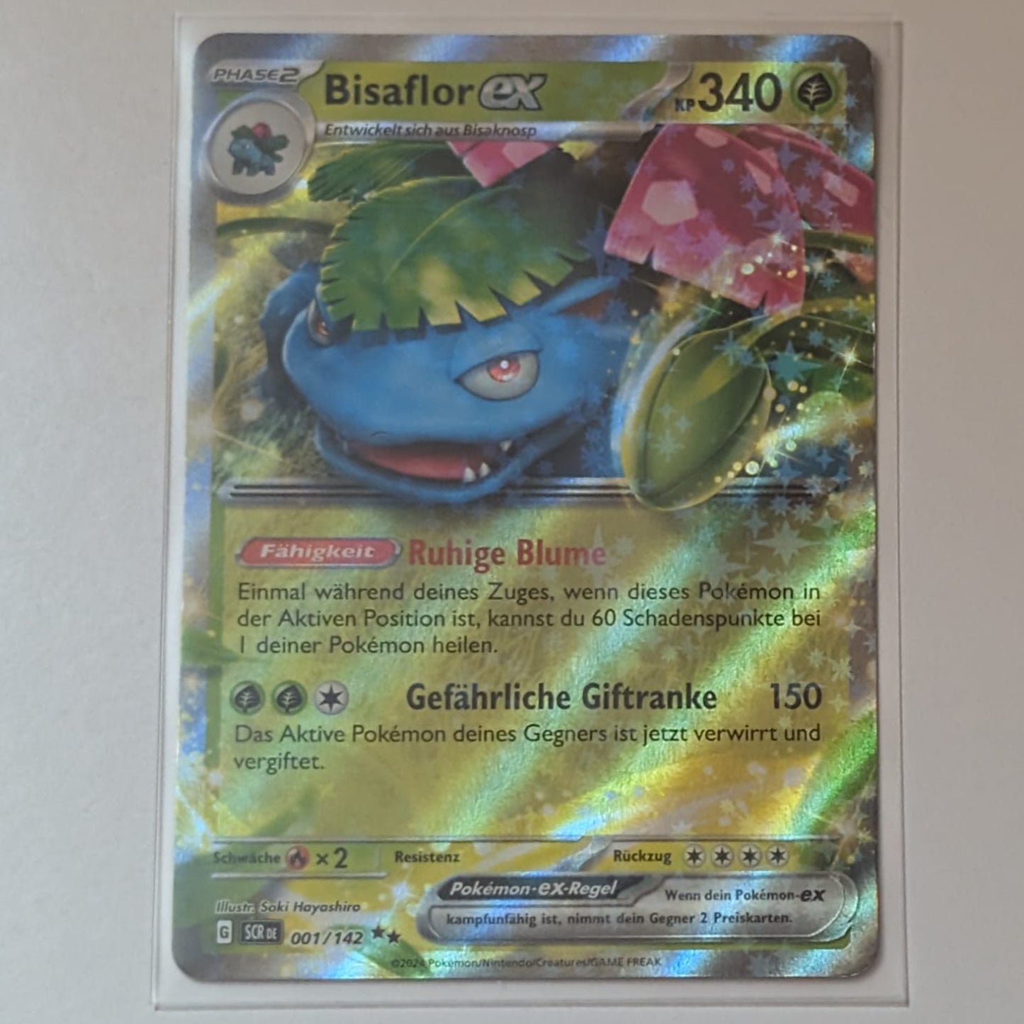 Bisaflor EX – 001/142 – Secret Rare Holo