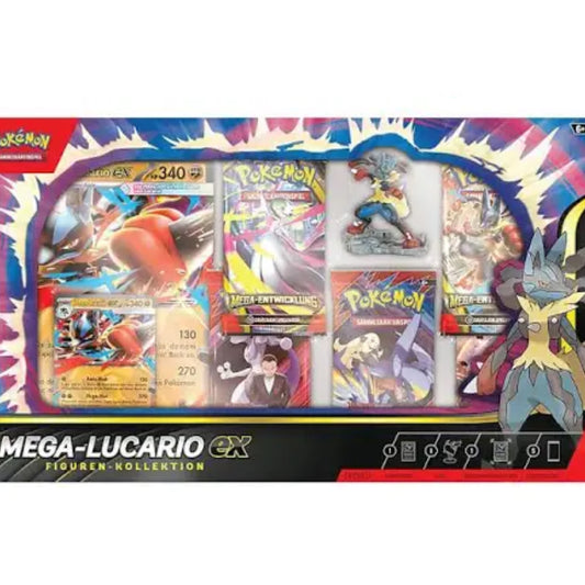 Pokémon Mega-Lucario Figuren-Kollektion Sammelkarten
